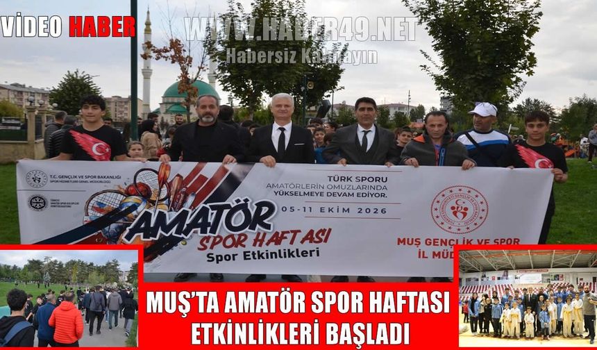 Muş’ta Amatör Spor Haftası kortej yürüyüşüyle başladı