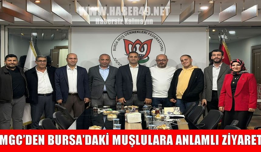 Muş Gazeteciler Cemiyeti’nden Bursa Muş Dernekler Federasyonu’na ziyaret