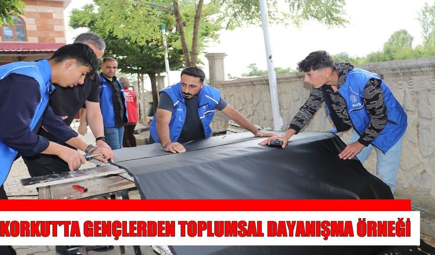 Korkut’ta gönüllü gençlerden Selahaddini Eyyübi Camii'ne temizlik ve bakım desteği