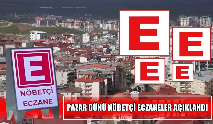 Muş’ta 11 Ekim Pazar günü nöbetçi eczaneler belli oldu