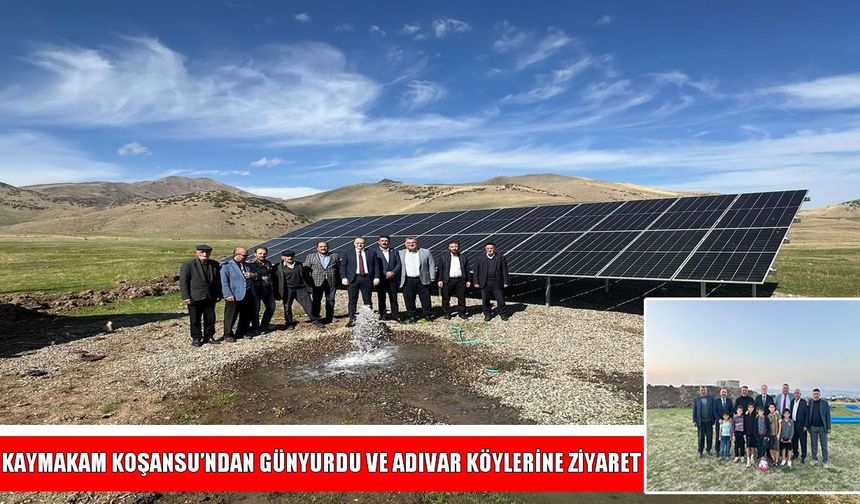 Bulanık Kaymakamı Koşansu, KÖYDES yatırımlarını inceledi