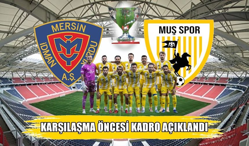 Kupa heyecanı başlıyor: Muşspor’un ilk 11’i netleşti