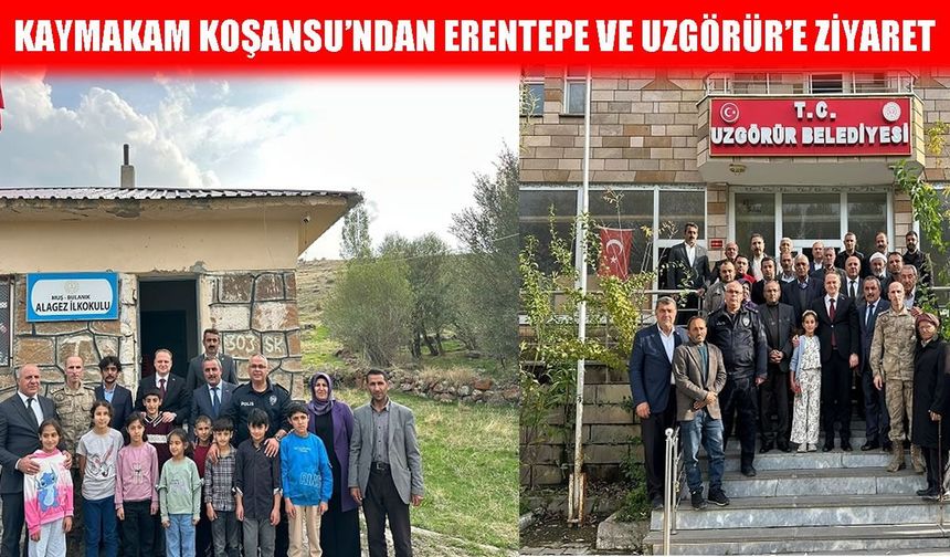 Bulanık Kaymakamı Koşansu beldelerdeki çalışmaları ve okulları inceledi