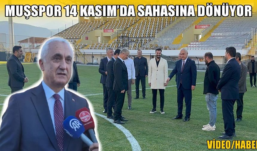 Muş Valisi Çakır, Şehir Stadı’ndaki yenileme çalışmalarını inceledi