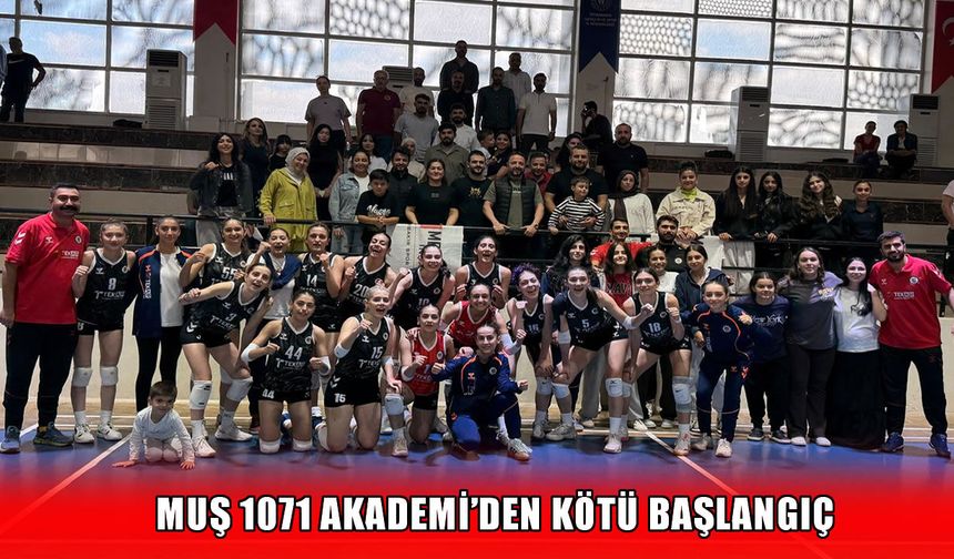 Muş 1071 Akademi sezona mağlubiyetle başladı