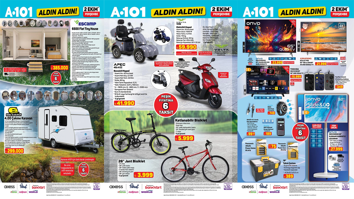 A101 2 Ekim 2025 Aktüel Ürünler: Dikiş Makinesi, Multi Blender, Dijital Termos ve Daha Fazlası Raflarda!