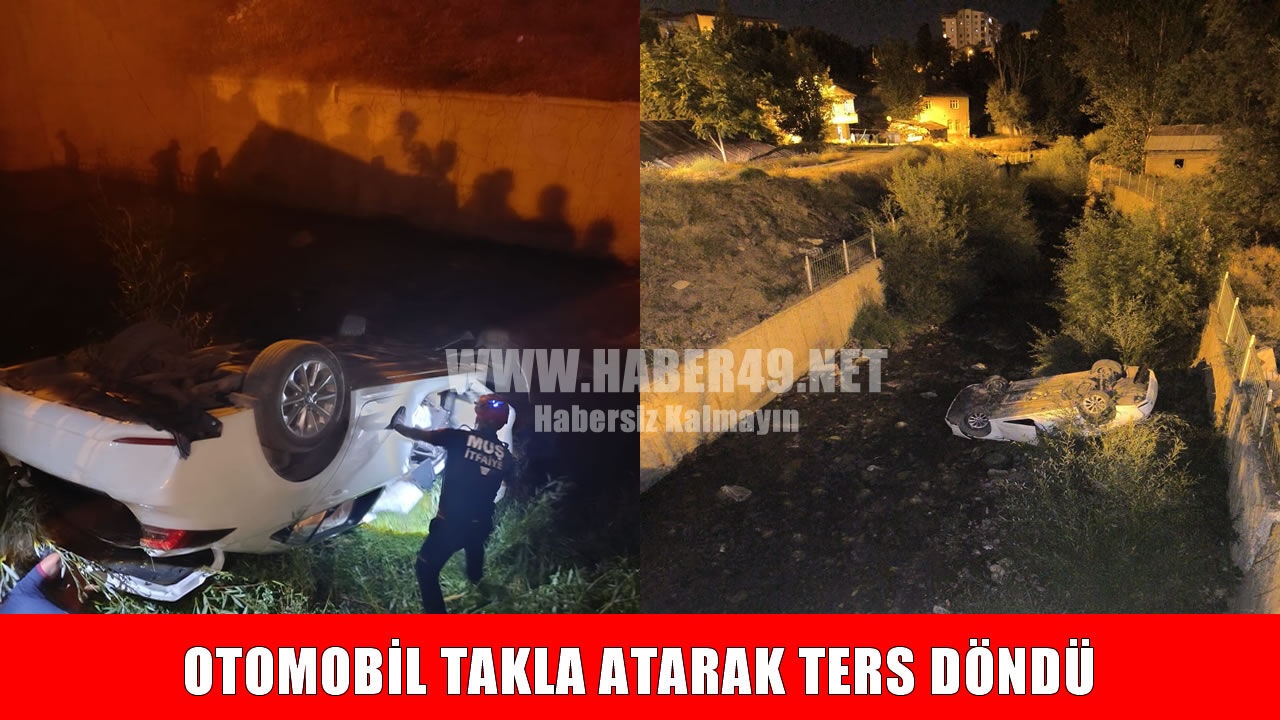 Muş’ta gece yarısı korkutan kaza: 3 yaralı