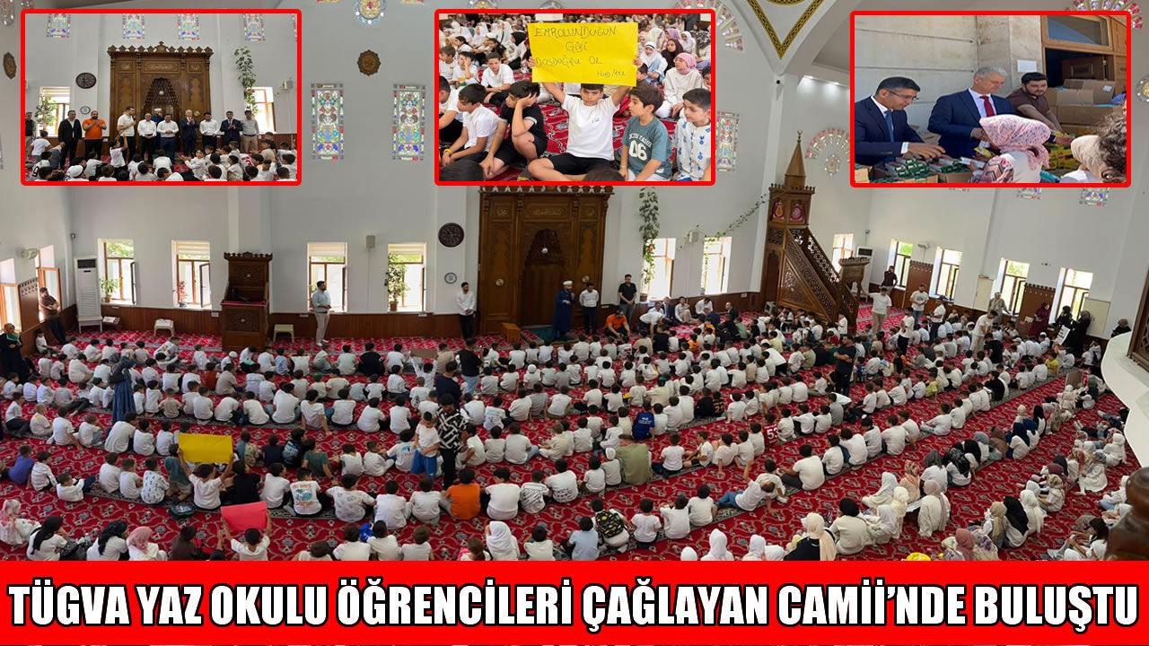 TÜGVA yaz okulu öğrencileri Çağlayan Camii’nde bir araya geldi