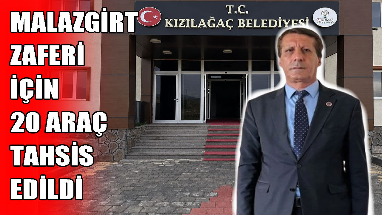 Kızılağaç Belediyesi’nden Malazgirt etkinliklerine ulaşım desteği: 20 araç kalkacak