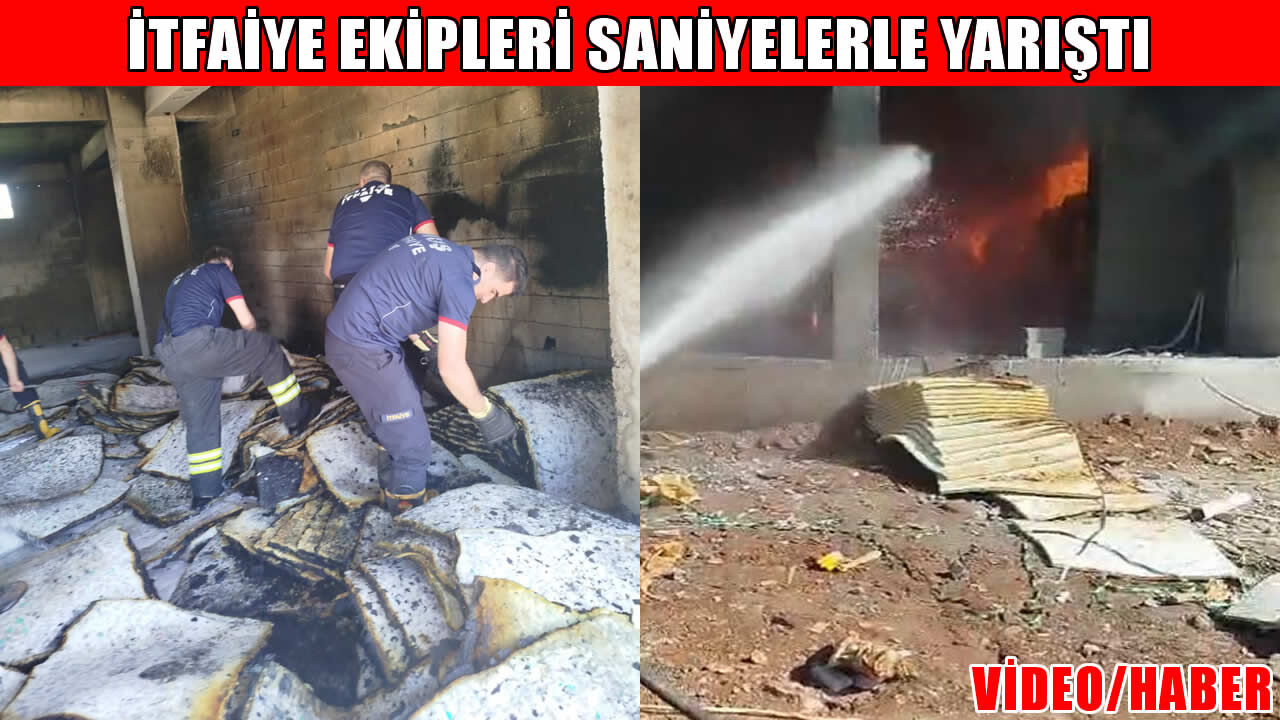 Muş'ta 6 katlı inşaatta yükselen alevler paniğe neden oldu!