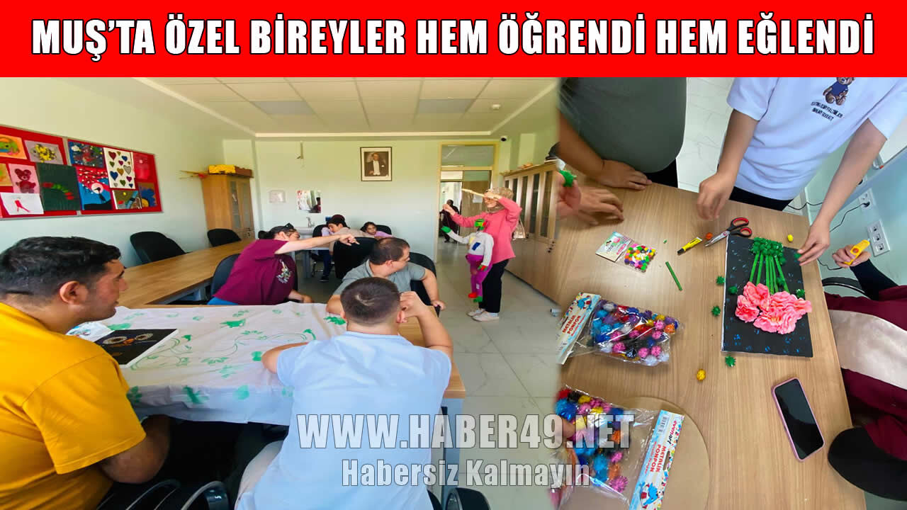 Muş’ta özel bireyler engelleri sanatla aşıyor