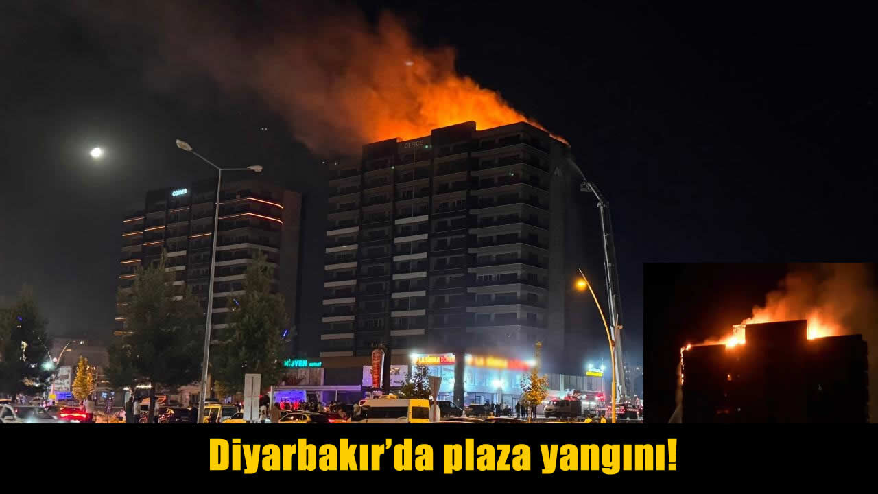 Son Dakika: Diyarbakır Kayapınar’da Plaza yangını!