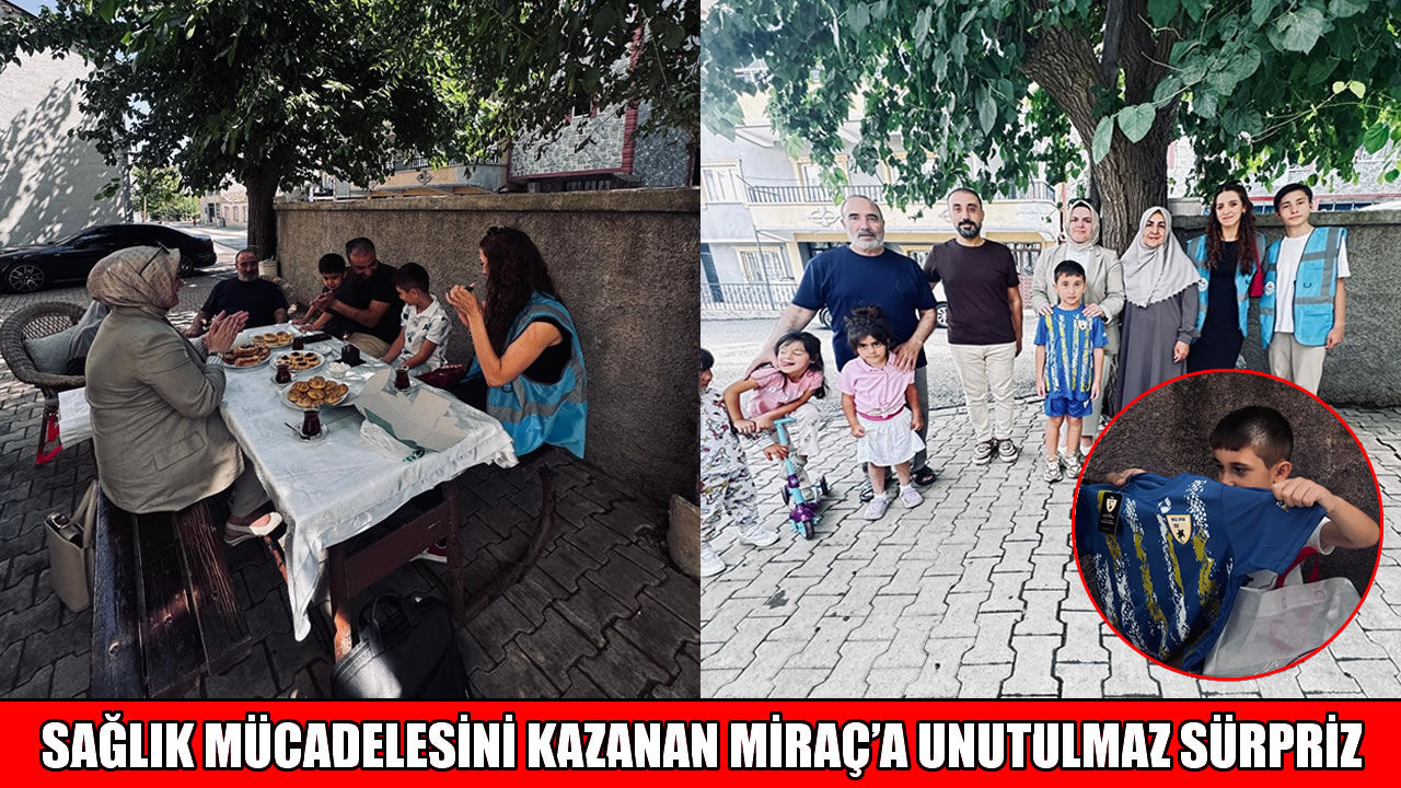 Muş’ta 4 yıllık sağlık mücadelesini kazanan Miraç’a anlamlı ziyaret