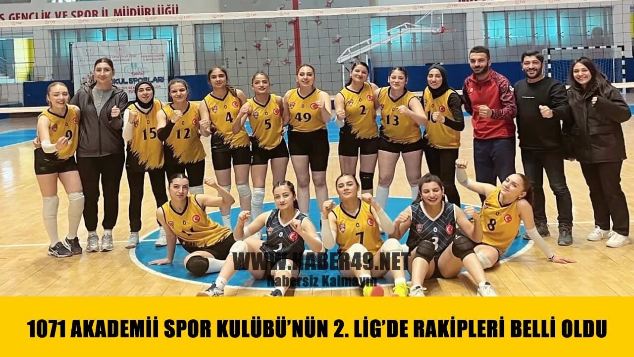 Akademi Spor Kulübü’nün 2. Lig’deki rakipleri belli oldu