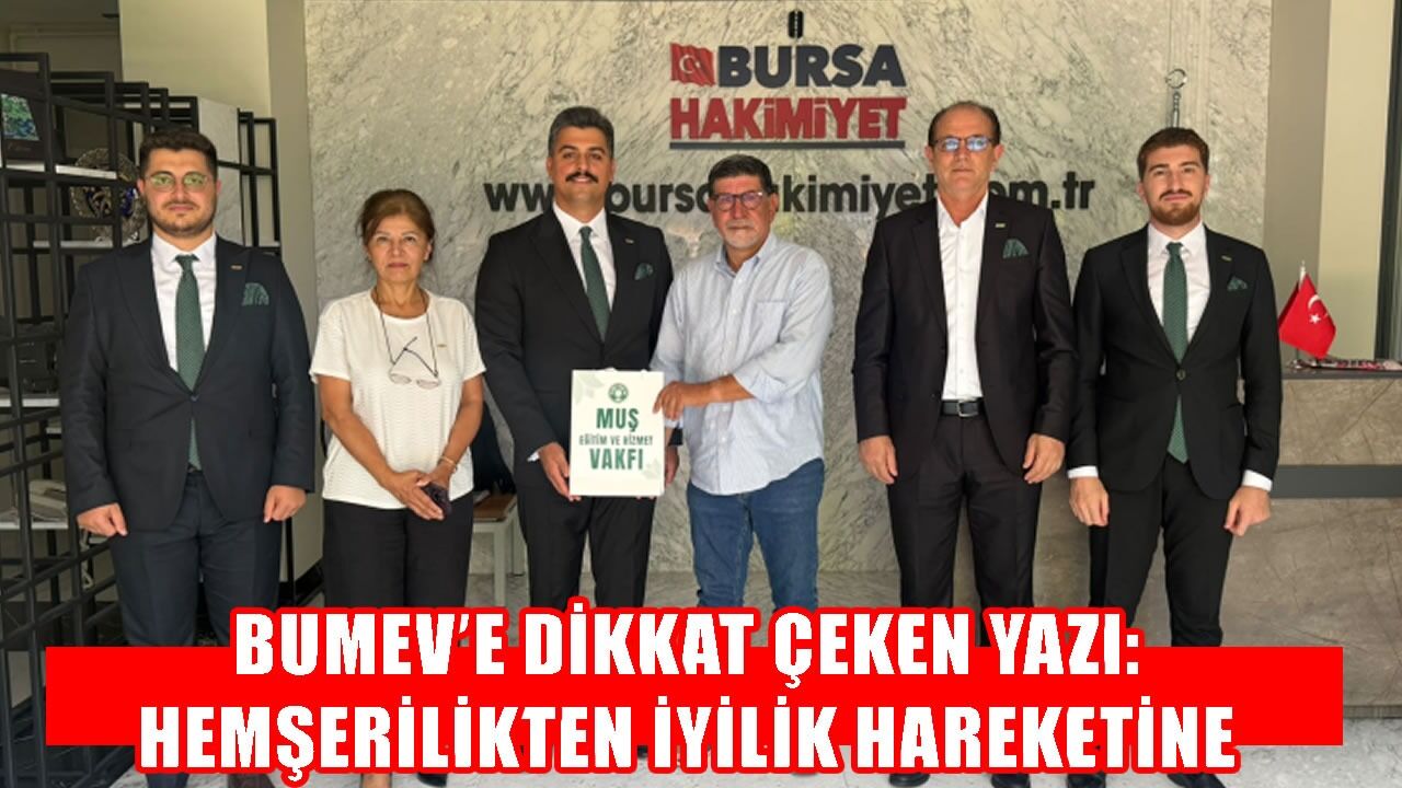 BUMEV’e övgü: Hemşehrilikten iyilik hareketine