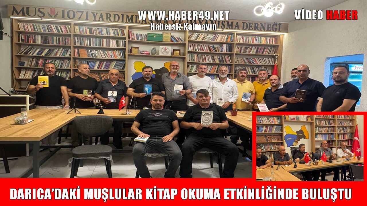Darıca Muş Derneği’nden kitap okuma etkinliği