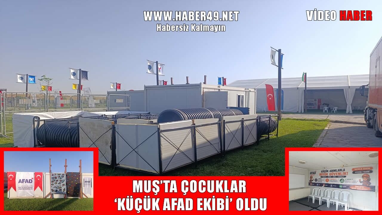 Muş AFAD’dan 1071 etkinliklerine özel afet deneyim parkuru