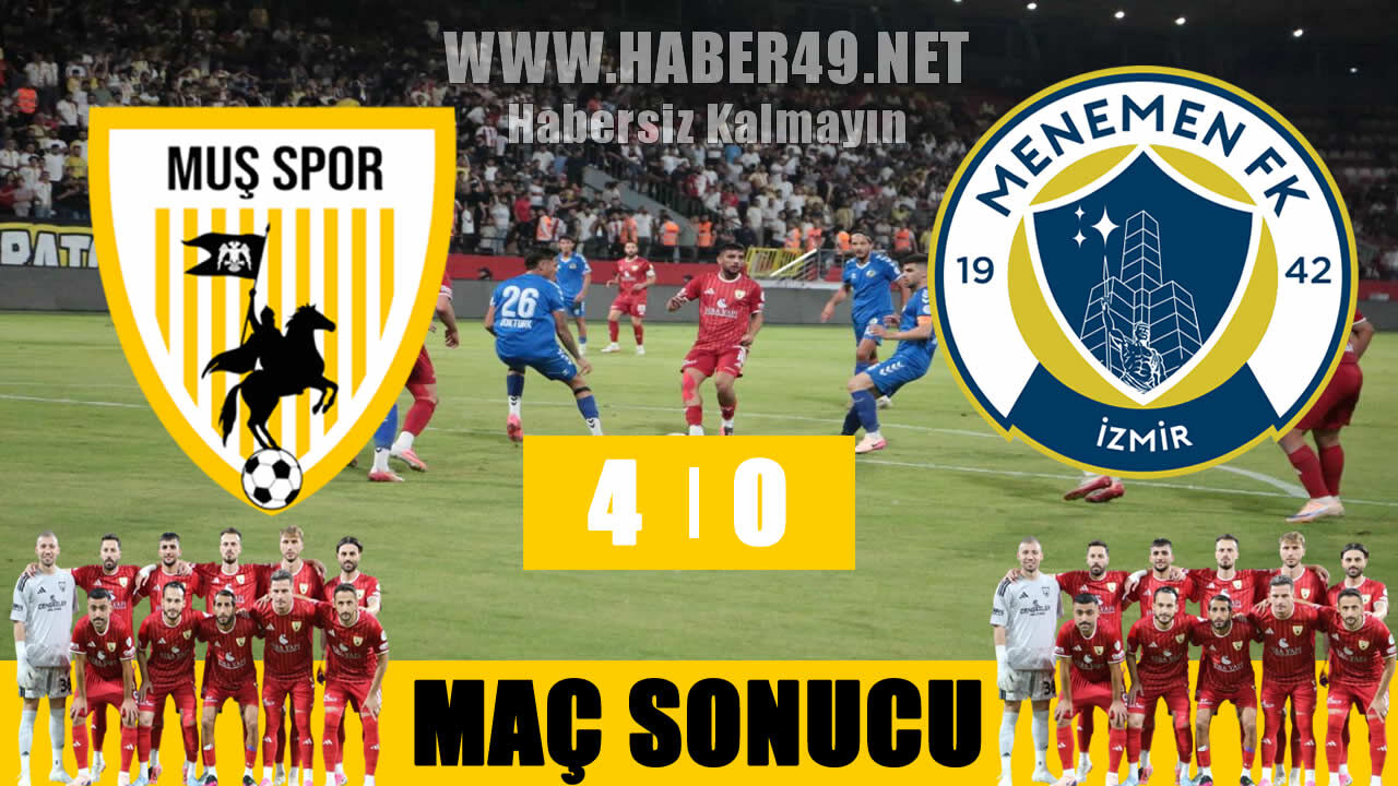 Muşspor ilk üç puanını 4 golle aldı