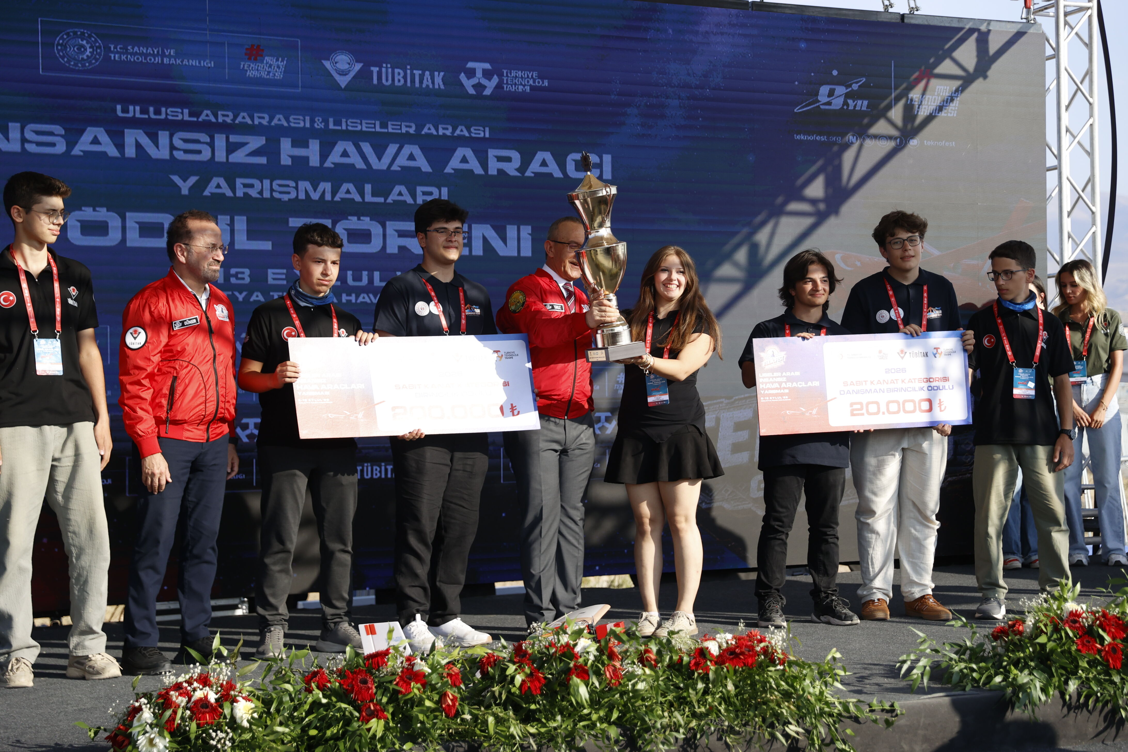 Malatya'da Uluslararası ve Liseler Arası İnsansız Hava Araçları Yarışı tamamlandı