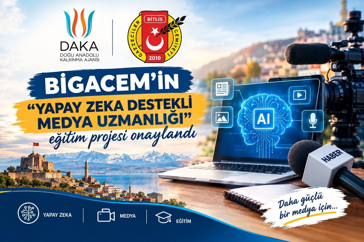 BİGACEM’in yapay zeka destekli medya eğitim projesi onaylandı