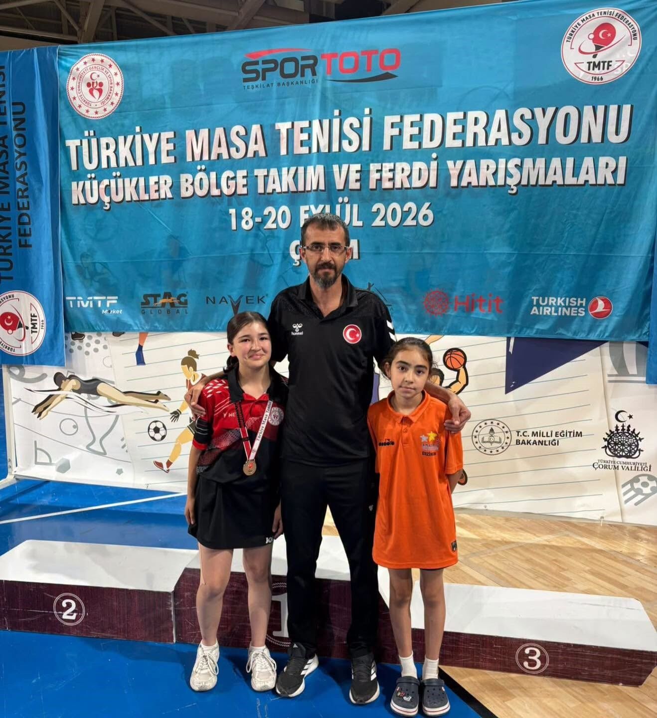 Erzincanlı sporcu Zeynep Güler masa tenisinde bölge ikincisi oldu