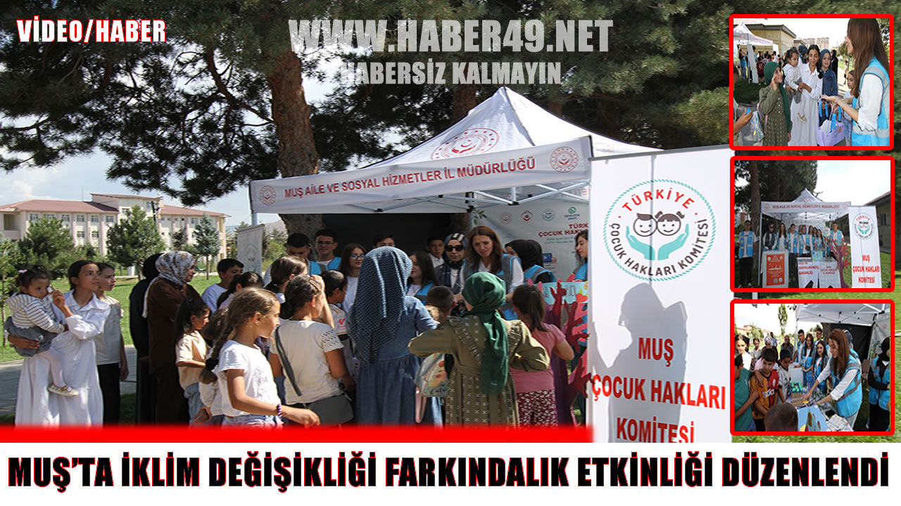 Muş’ta Çocuk Hakları Komitesi’nden iklim değişikliği farkındalığı