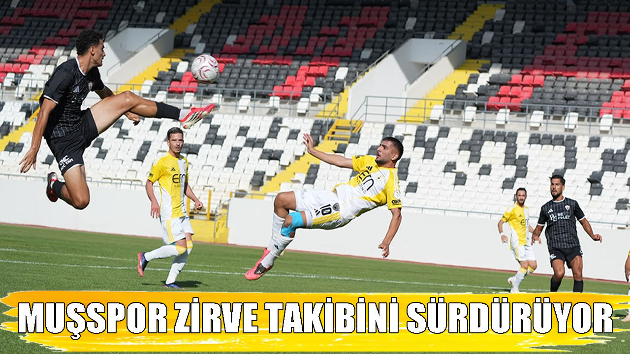 Muşspor haftayı 3. sırada tamamladı