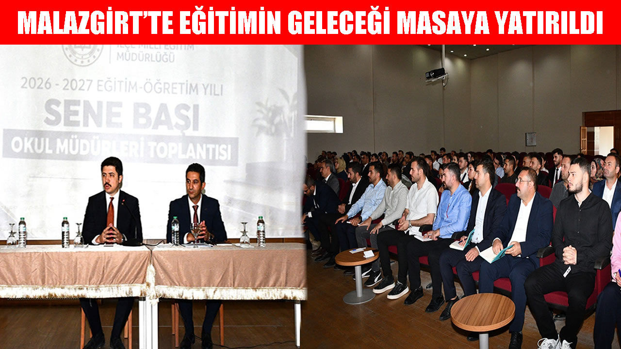 Malazgirt Kaymakamı Kahraman, okul müdürleriyle bir araya geldi
