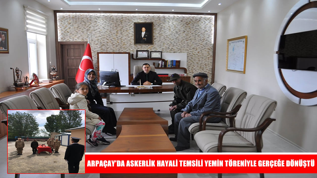 Askerlik yapamayan Fatih Demir için temsili yemin töreni düzenlendi