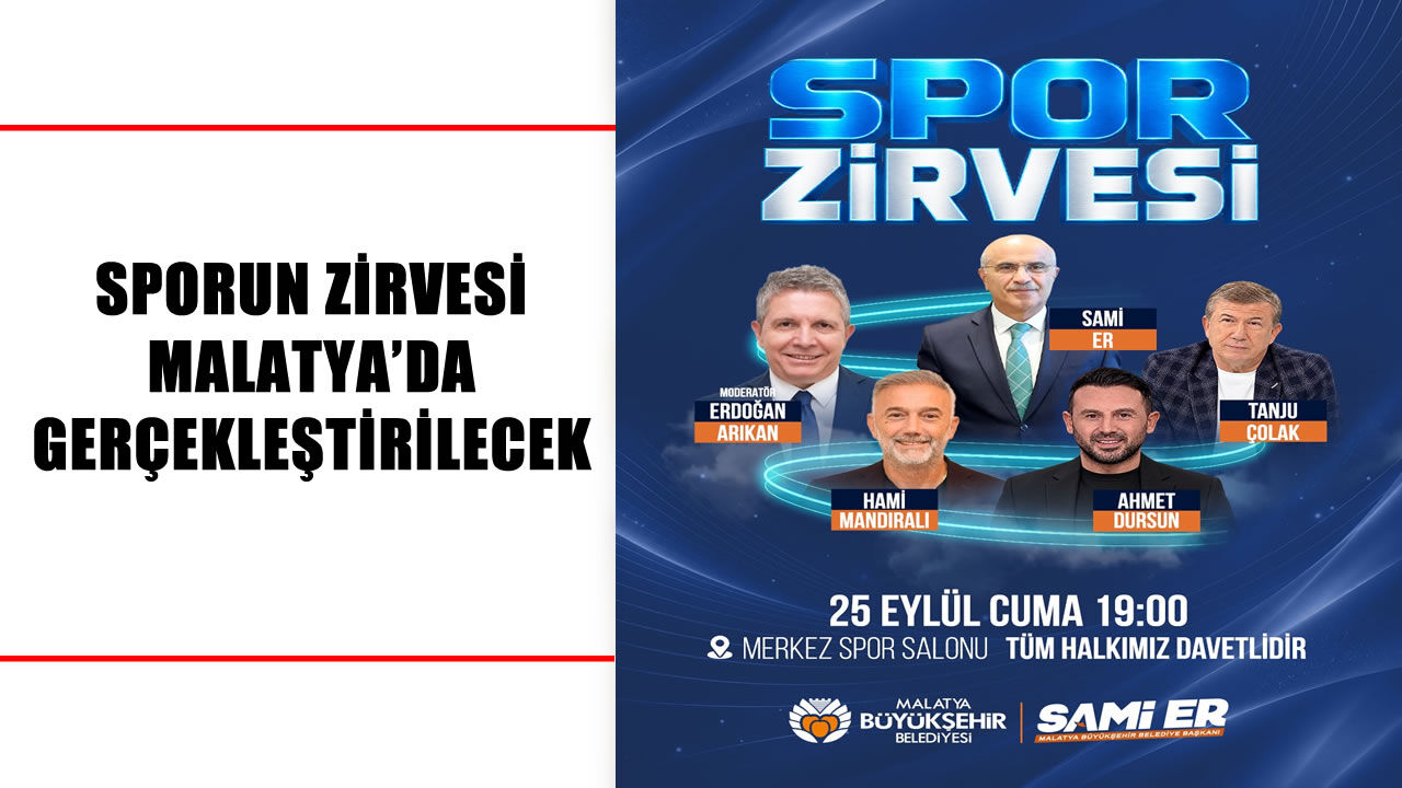 Spor dünyasının önemli isimleri Malatya’da buluşuyor