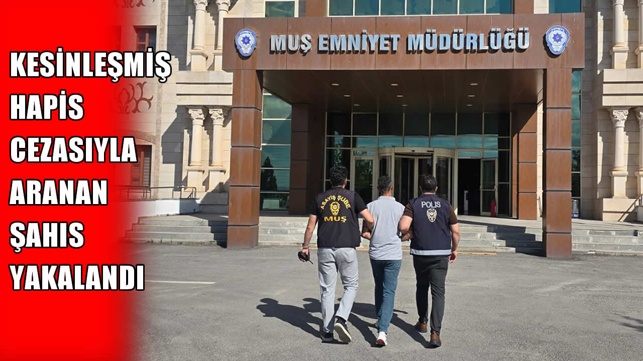 Muş’ta 5 yıl kesinleşmiş hapis cezasıyla aranan şahıs yakalandı