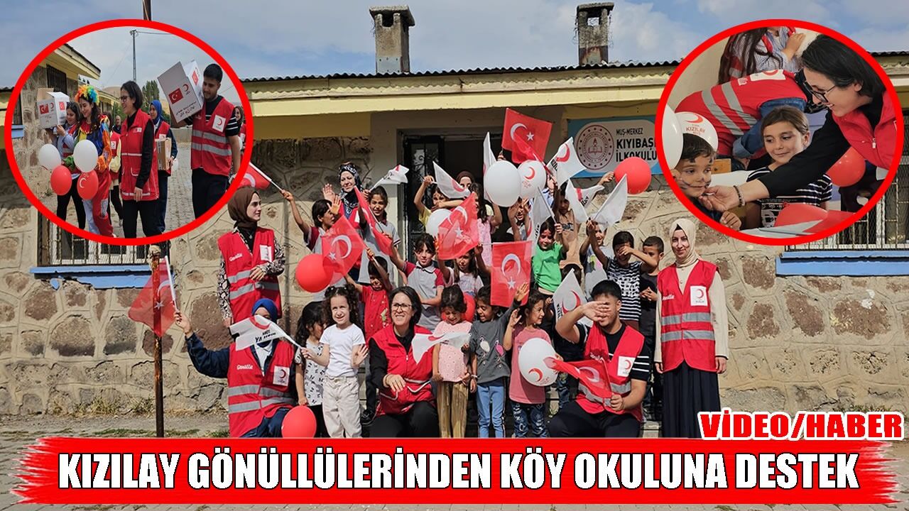 Muş Kızılayı çocukların yüzünü güldürdü
