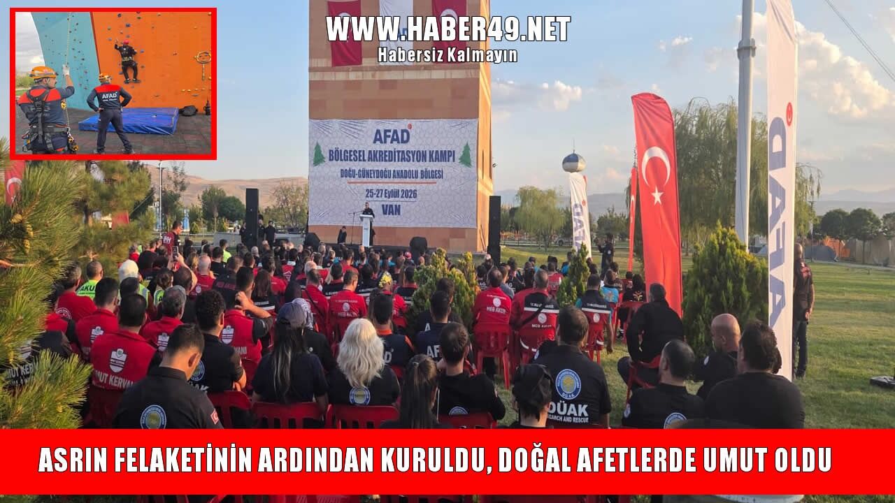 DÜAK, bölgedeki arama kurtarma ekipleriyle Van’da buluştu
