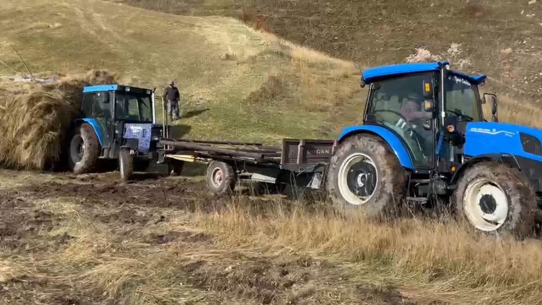 Ardahan’da köylülerin kış hazırlığı sürüyor