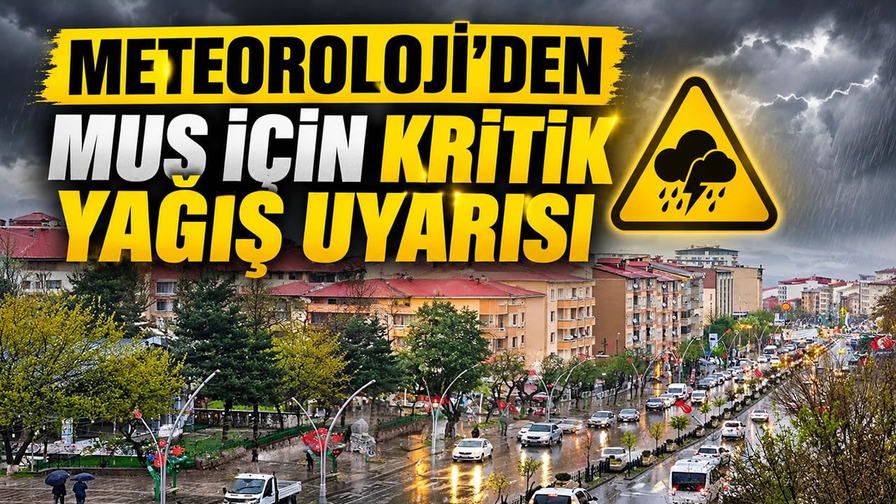 Meteoroloji’den Muş için ‘Sarı Kodlu’ uyarı