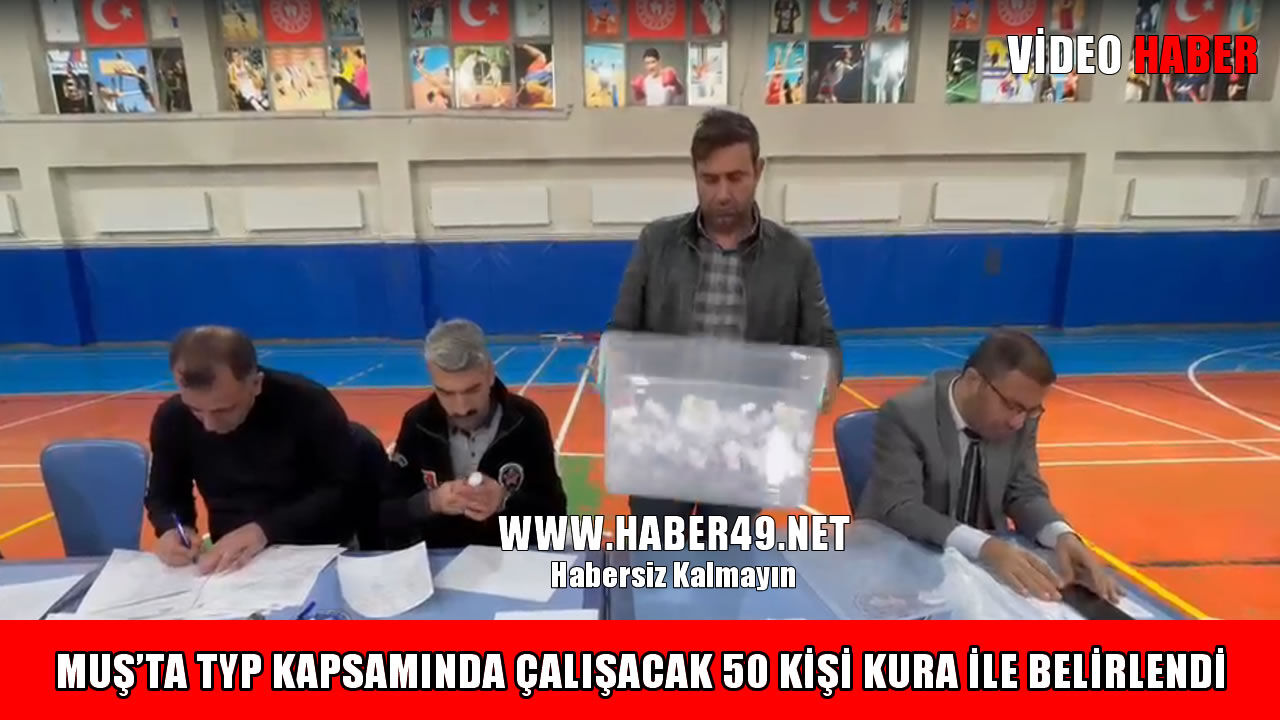 Muş’ta 50 kişilik TYP kurası çekildi: İşte kazananların tam listesi