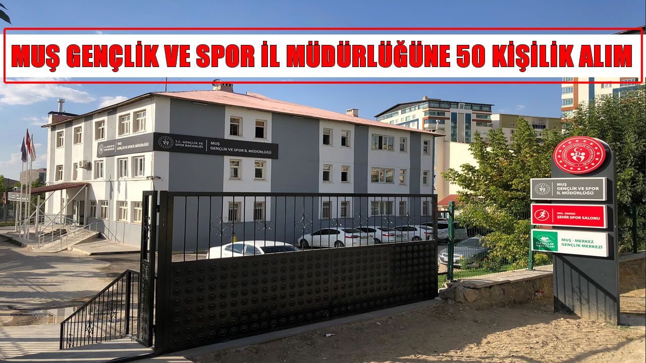 Gençlik ve Spor Müdürlüğüne günlük 1.375 TL harçlıkla 50 kişi alınacak!