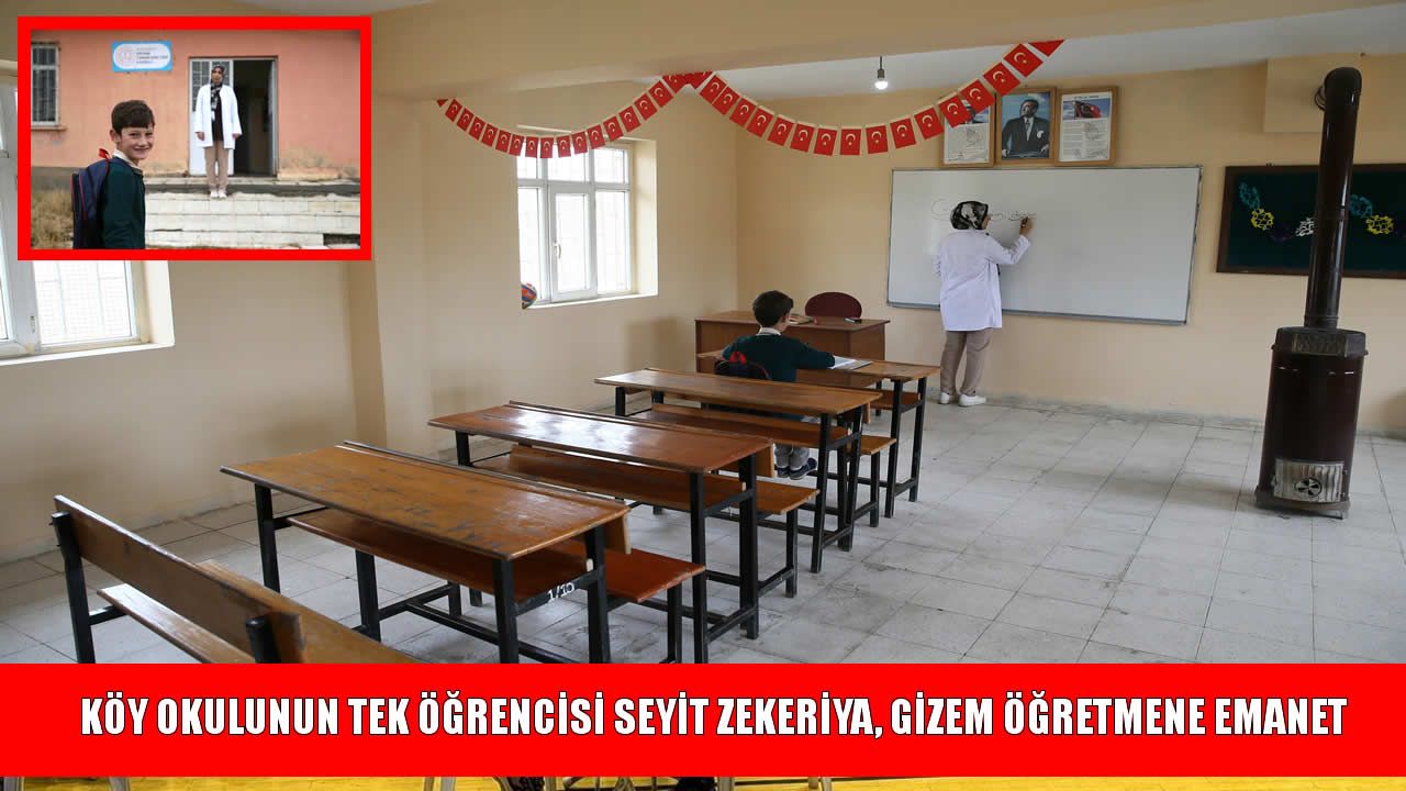 Muş’taki tek öğrencili okuldan sıcak bir öykü