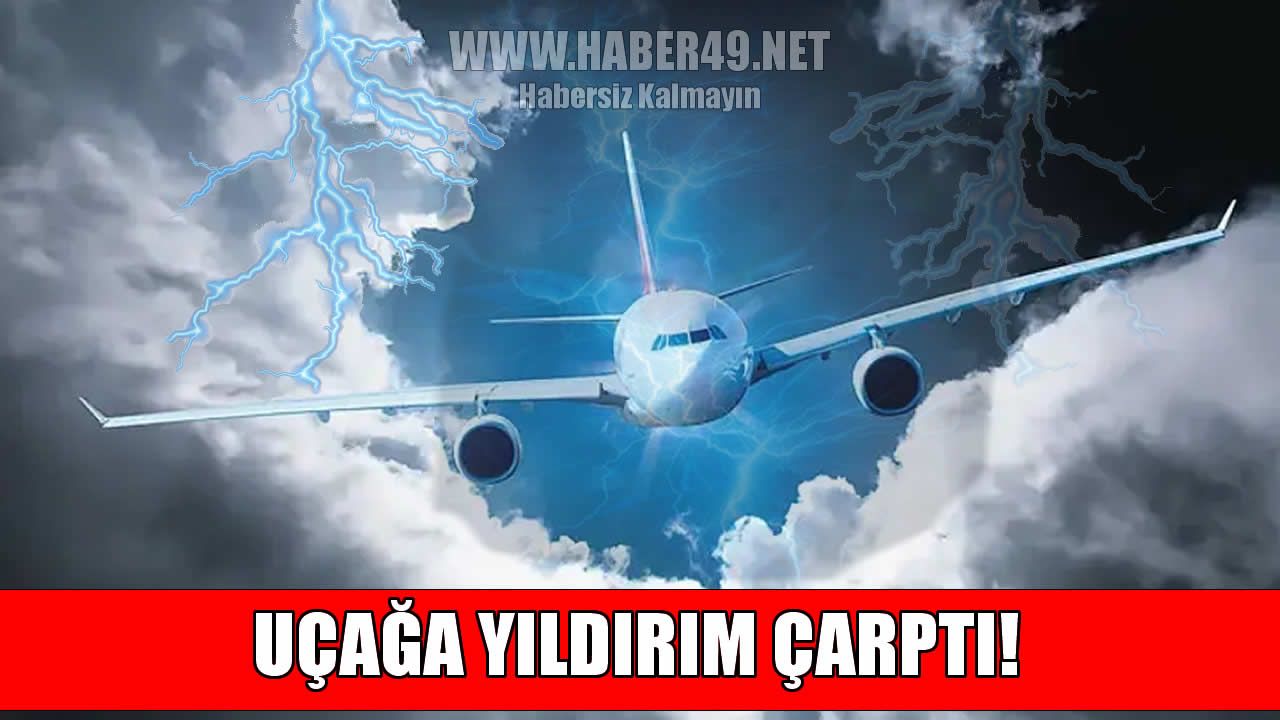 İstanbul-Muş seferini yapan yolcu uçağına yıldırım isabet etti