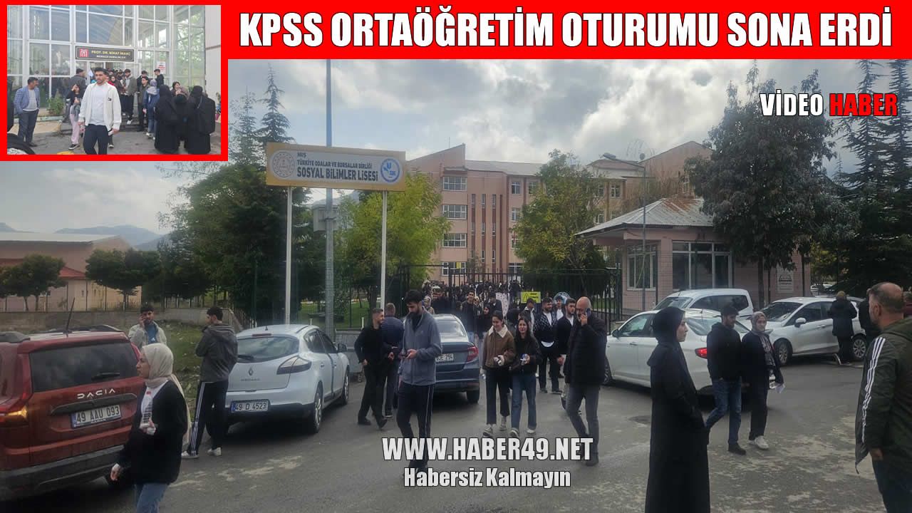 Muş’ta KPSS ortaöğretim heyecanı sona erdi