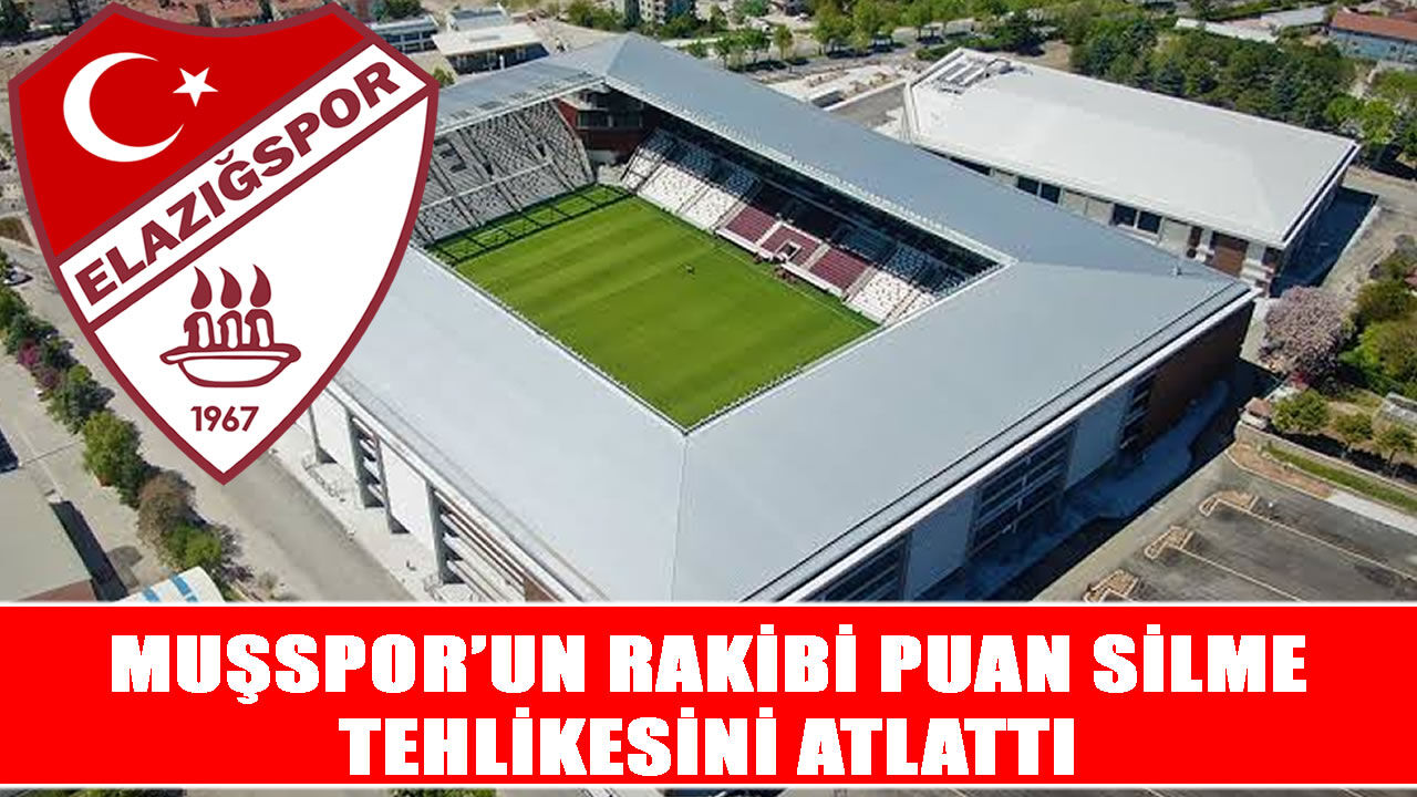 Muşspor’un zirvedeki rakibinde puan silme cezasının önüne geçildi