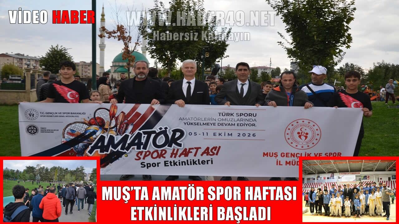 Muş’ta Amatör Spor Haftası kortej yürüyüşüyle başladı